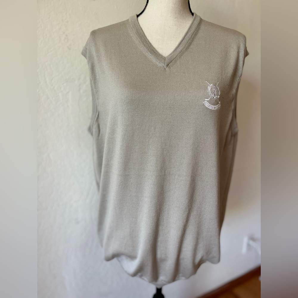 Burberry Beige golf wool vest
